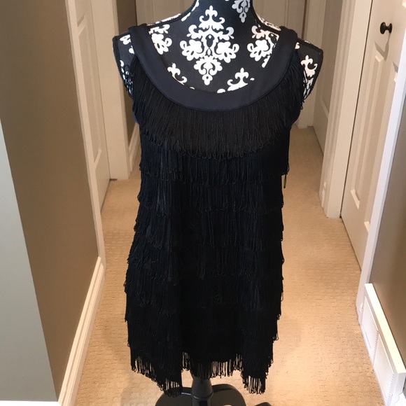 Just listed❤️ fabulous black LBD flapper dress - Picture 1 of 13